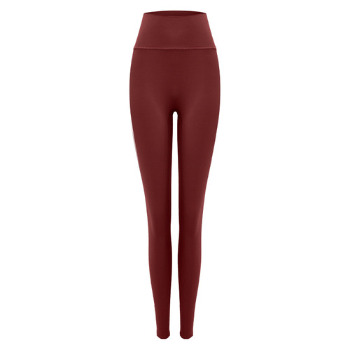 Nuls Bare Sensation Yoga Pants for Women Cross-border Elastic High-Waist Peach Hip-lifting Fitness Pants Abdominal Exercise Running Shorts