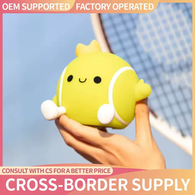 新款跨境爆款夜灯世界杯网球王子夜灯硅胶拍拍灯卧室氛围伴睡灯