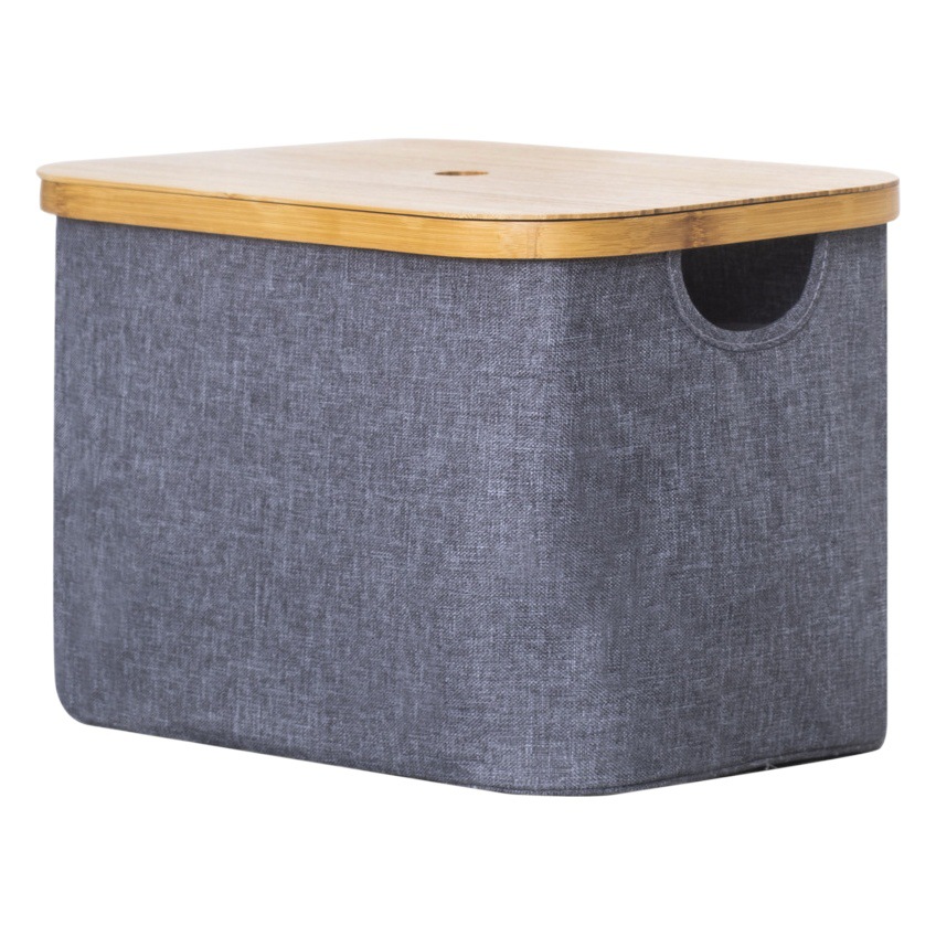 Caja de almacenamiento bolsa de almacenamiento de ropa armario del hogar de gran capacidad de ropa de gran tamaño en movimiento cesta de almacenamiento de bambú caja de organización