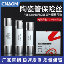 陶瓷保险丝管R055  R058 Ro54熔断器熔芯5x20mm芯子2A6A10A30A