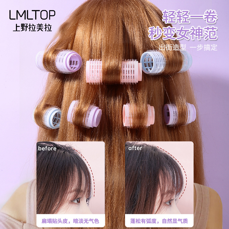 Lmltop auto-adhesivo rizador de pelo extraíble velcro rizador herramientas de peluquería 3 Pack c099