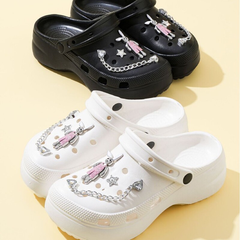 XBJE7519 girly style perforated shoe accessories, small butterfly shoe charms, detachable shoe decorations, shoe accessories, slippers XBJE7519 girly style perforated shoe accessories, small butterfly shoe charms, detachable shoe decorations, shoe accessories, slippers