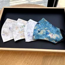 防晒口罩防紫外线春秋夏季防风女遮阳加大高颜值仿真丝香云纱脸罩