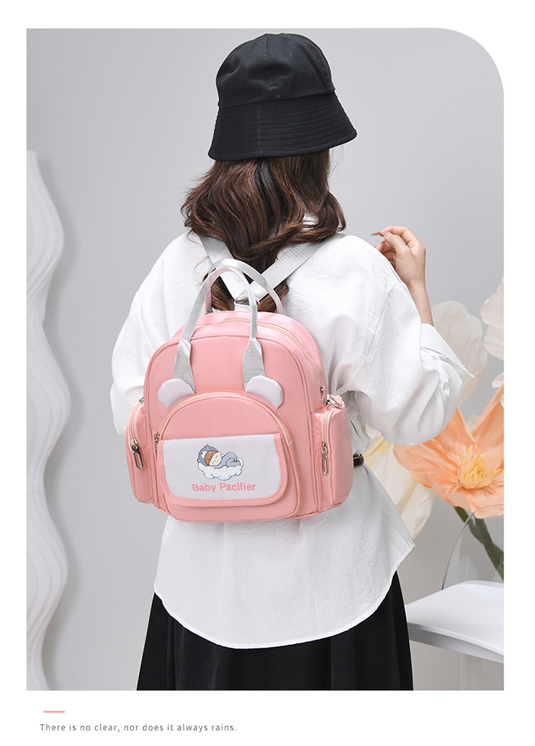 Cartoon lightweight outdoor mommy bag, hand-held backpack, multi-functional outdoor single-shoulder casual and versatile crossbody bag undefined