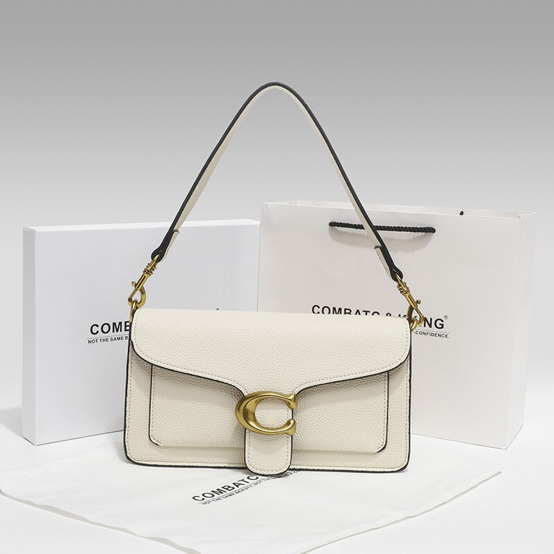 Coach Classic Lychee Pattern Tabby 26 Shoulder Bag Crossbody Small Square Bag Handheld Underarm Bag Tabby Bag