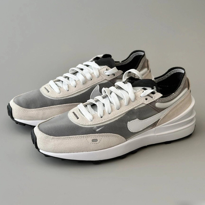 Pure Original Waffle One Running Shoes, Breathable Mesh, Lightweight, Non-Suffocating, Summer Sports White Sneakers