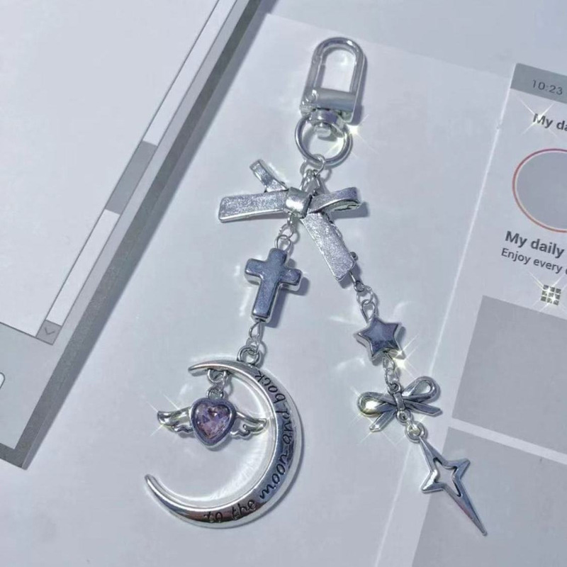 [Metal Moon Angel] Goo-Ben Chain Hand Account Book Hanging Chain Mobile Phone Chain Card Book Hanging Chain Bag Hanging Chain Key Chain