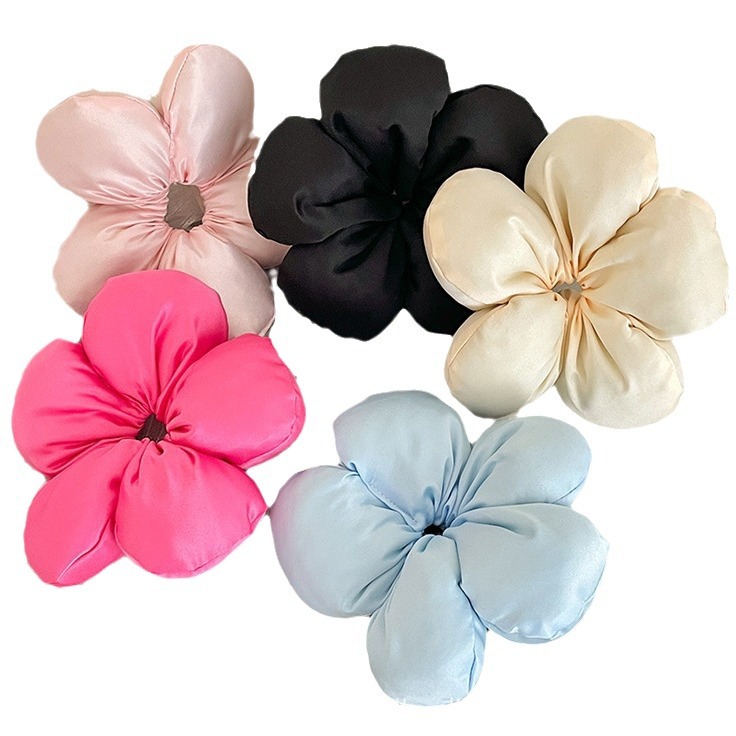 Sponge pillow, hairgrip, three dimensional ponytail, flowered, human sensor