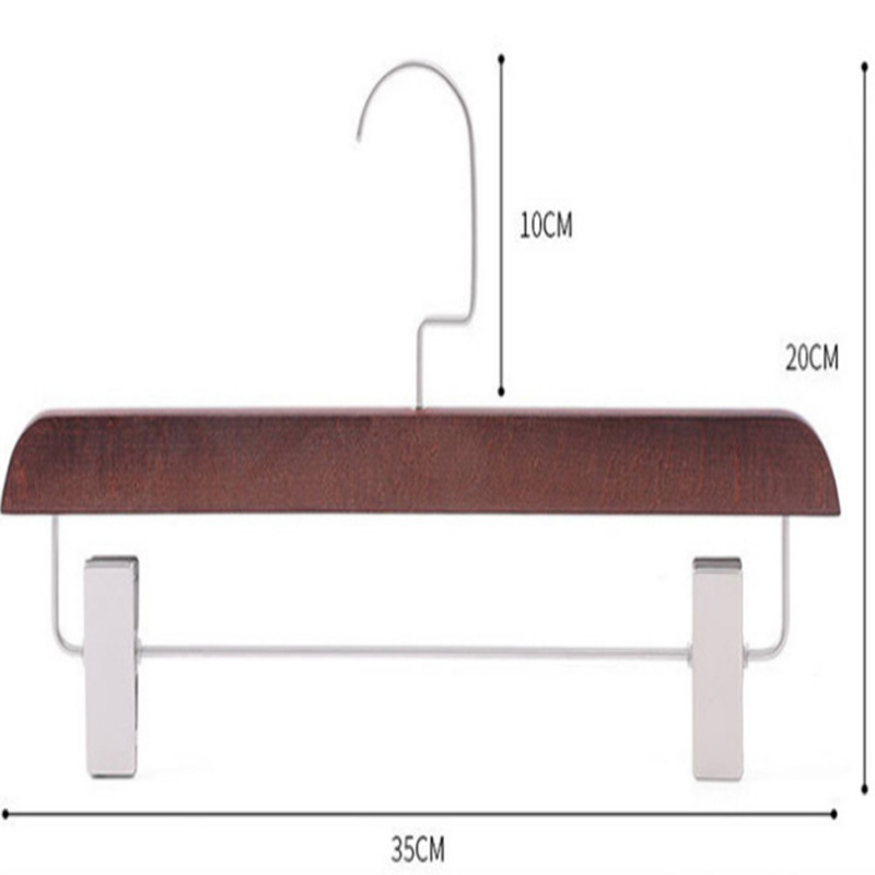 너도밤 나무 바지 랙 (밝은 실버) 35cm