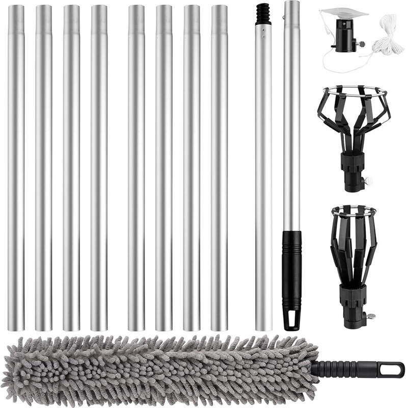 12-foot high ceiling and recessed light bulb dispenser chenille dust suction cup bulb removal tool