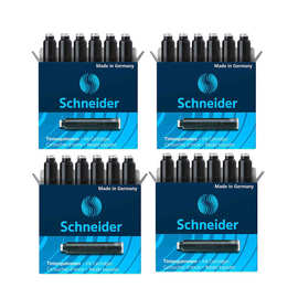 德国施耐德Schneider染料型墨囊欧标通用钢笔墨水墨胆
