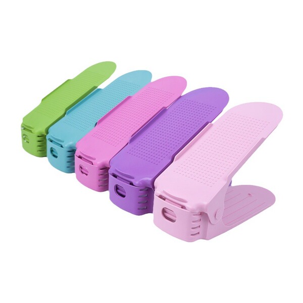 Wholesale integrated adjustable shelf shoes Creative double -layer…