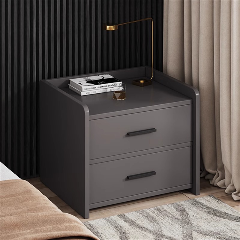 Mesita de noche pequeña, simple, moderna, armario de almacenamiento, dormitorio doméstico, armario lateral de noche, lujo ligero, estante de mesita de noche de alta gama