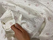 欧美小清新爆款高档色织涤棉高密小花朵提花西装时装面料700