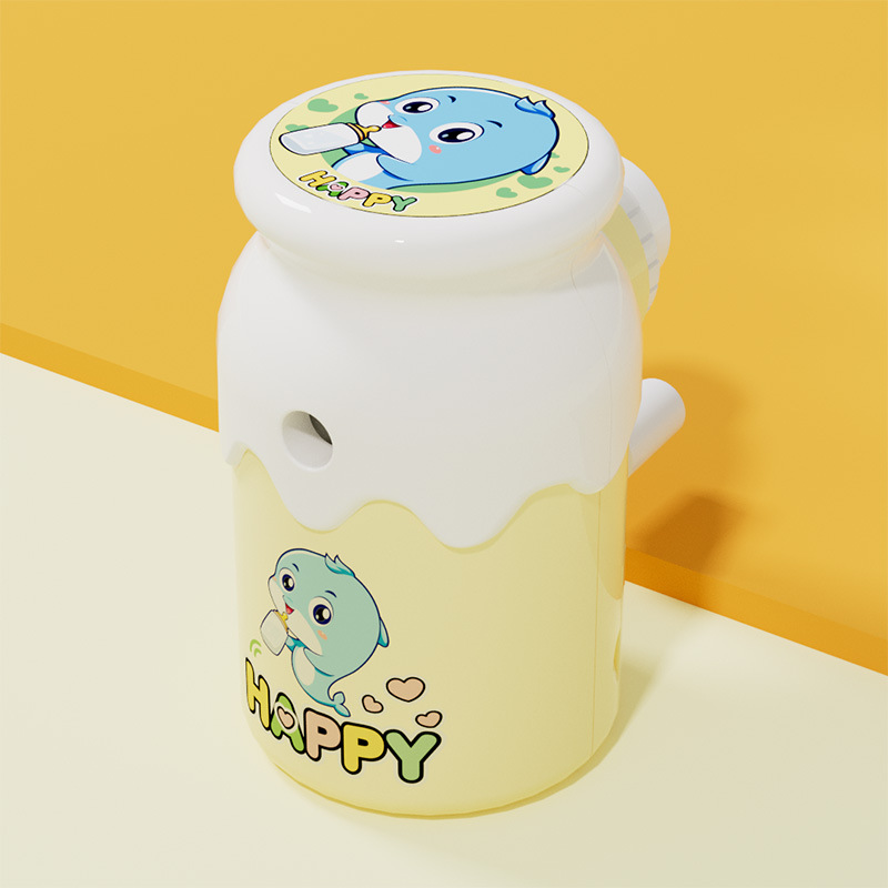 Material de papelería de aprendizaje 7982 sacapuntas de biberón sacapuntas lindo para niños sacapuntas de núcleo de acero de aleación sacapuntas