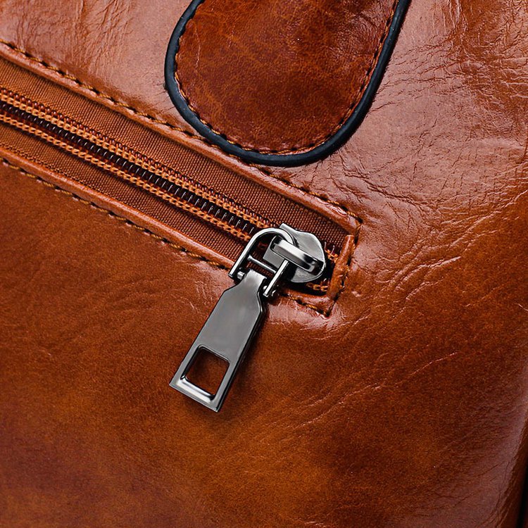 European and American retro women's bag trend, new cross-border hand-held shoulder crossbody bag made of oil wax leather for export, one piece, global consignment undefined