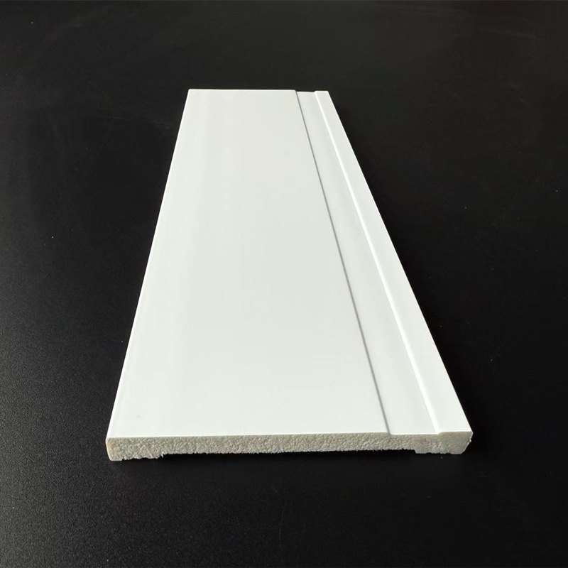 纯白PS发泡装饰线条全新料墙面檐口修饰建材腰线墙裙踢脚线板出口