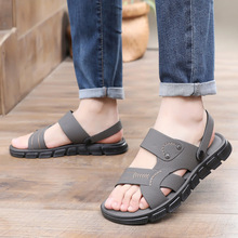 男士凉鞋夏季软底防滑沙滩鞋休闲潮流外穿爸爸鞋司机鞋两穿凉拖鞋