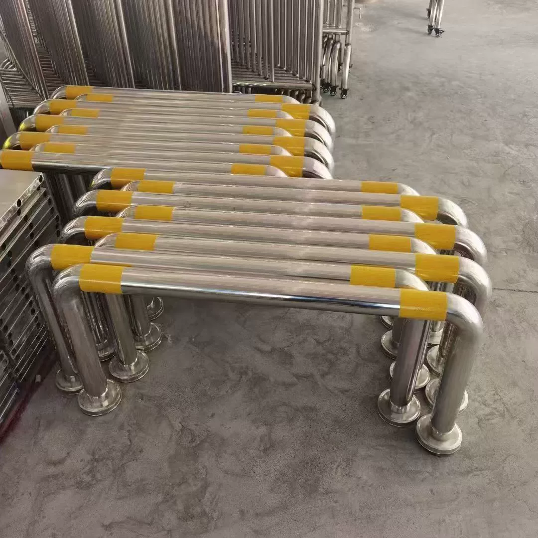 Изготовленный на заказ барьер из нержавеющей стали 201, U-образный, противоударный, для разделения дорожных полос, тип 304M, для парковочных мест