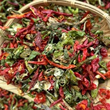 江西九江农家自晒干辣椒干红辣椒皮青椒辣椒壳红椒尖椒丝干货250g