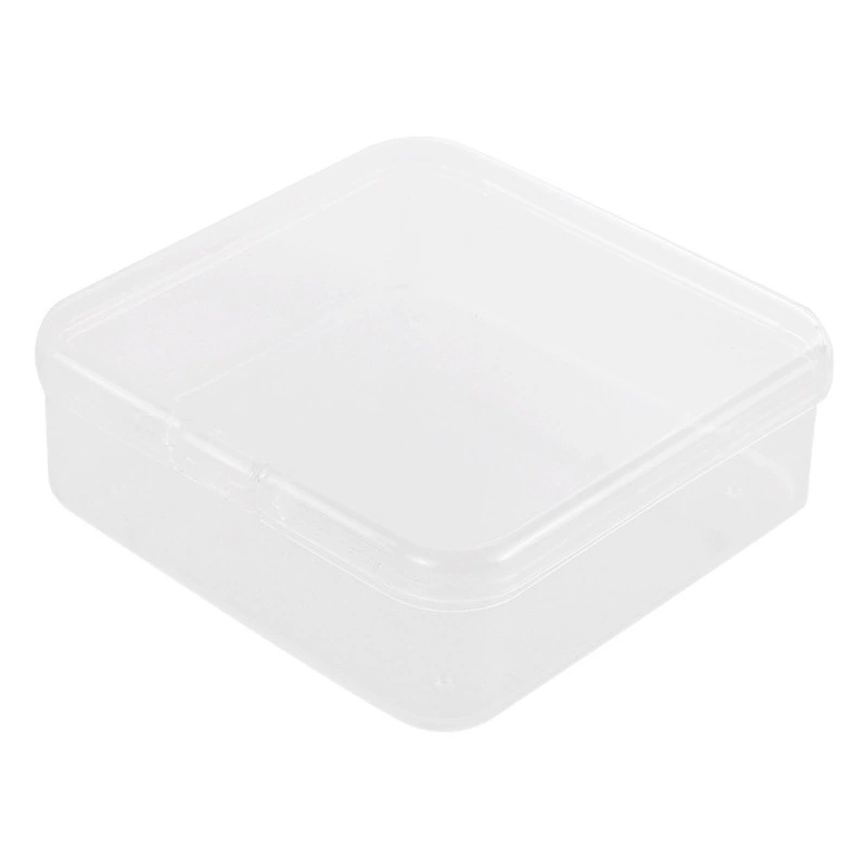 Квадратный прозрачный ящик для хранения полипропиленовая пластиковая упаковочная коробка аксессуары для ювелирных изделий детали беруши маленькая коробка элемент