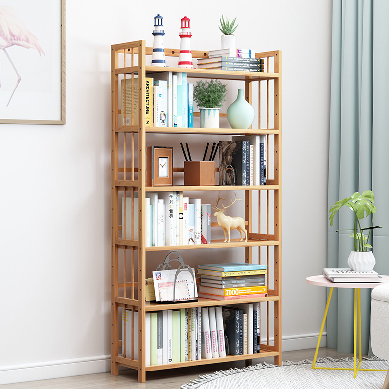 Estantería simple Estante de piso a techo Estante de estudio Oficina Estante de almacenamiento para el hogar Estante para libros para niños y estudiantes Ensamblaje de sala de estar