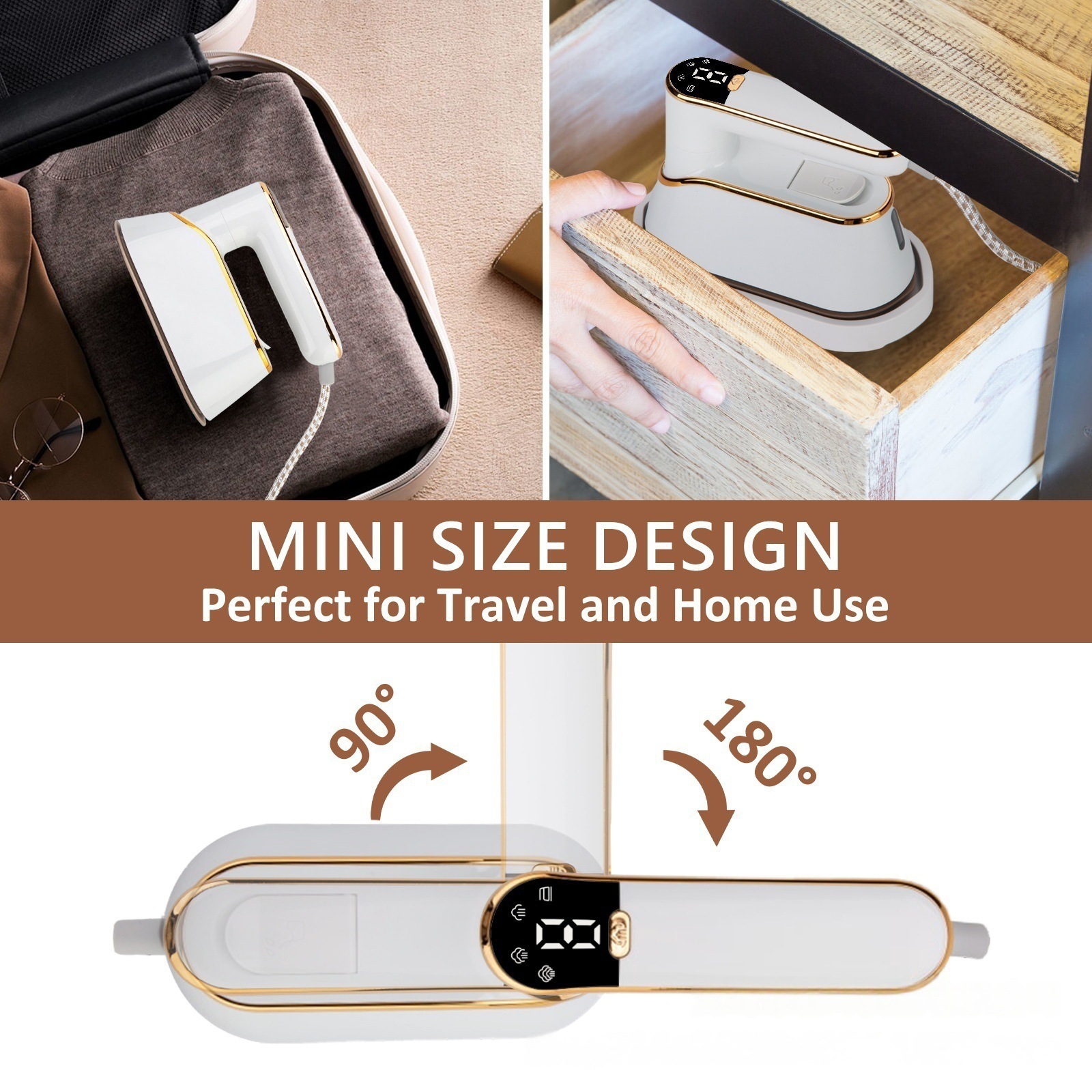 外贸mini蒸汽熨斗iron家用小型手持衣服熨烫机便携式熨斗机电熨斗
