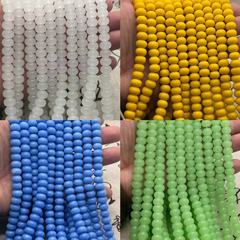 7*10mm Multicolor Imitation Jade Glass Bead Abacus Separator Beads Imitation Ceramic DIY Accessory Separator