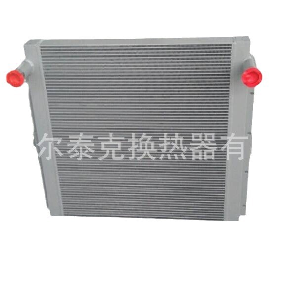 卡特E330挖掘机用油散热器板翅式结构