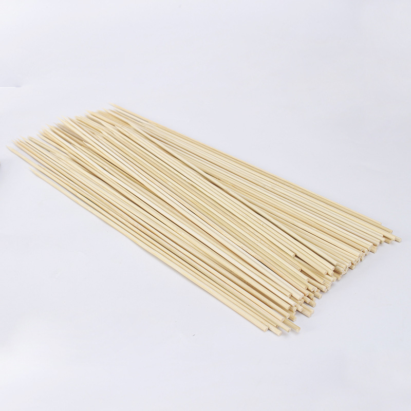Fábrica en stock suministro 50cm de largo de alta calidad natural bambú palo flor ramo embalaje material diámetro 4mm bambú palo
