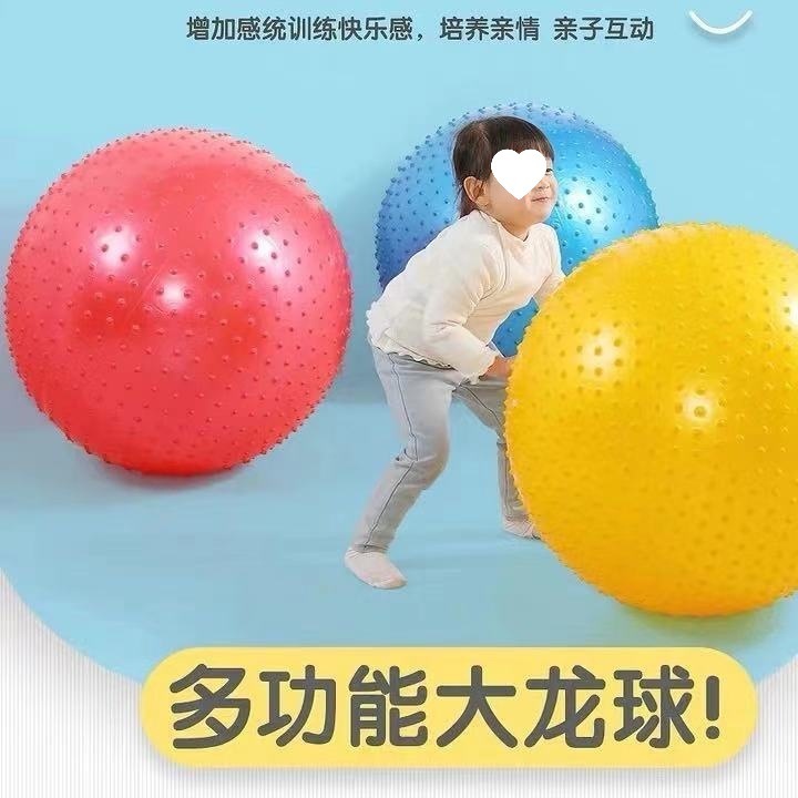 瑜伽球加厚成人防爆健身球儿童感统训练大龙球初学者按摩运动大球|undefined