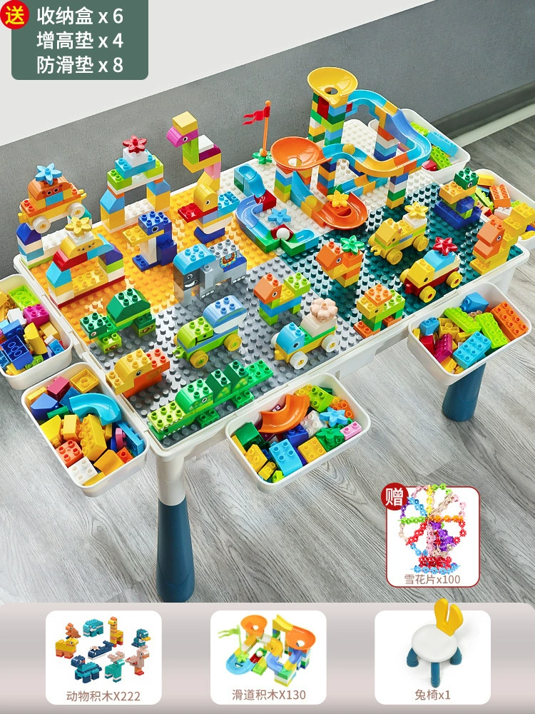Construction Playset Universal Brainteaser, Building Table for Kids 3–6 yrs — Multi-size Kits (2–104 cm)