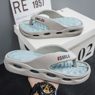 Slippers Men's Summer 2025 New Outfit Non-Slip Clip Flip-Flops Sports Thick Bottom Shit-Feeling Beach Sandals