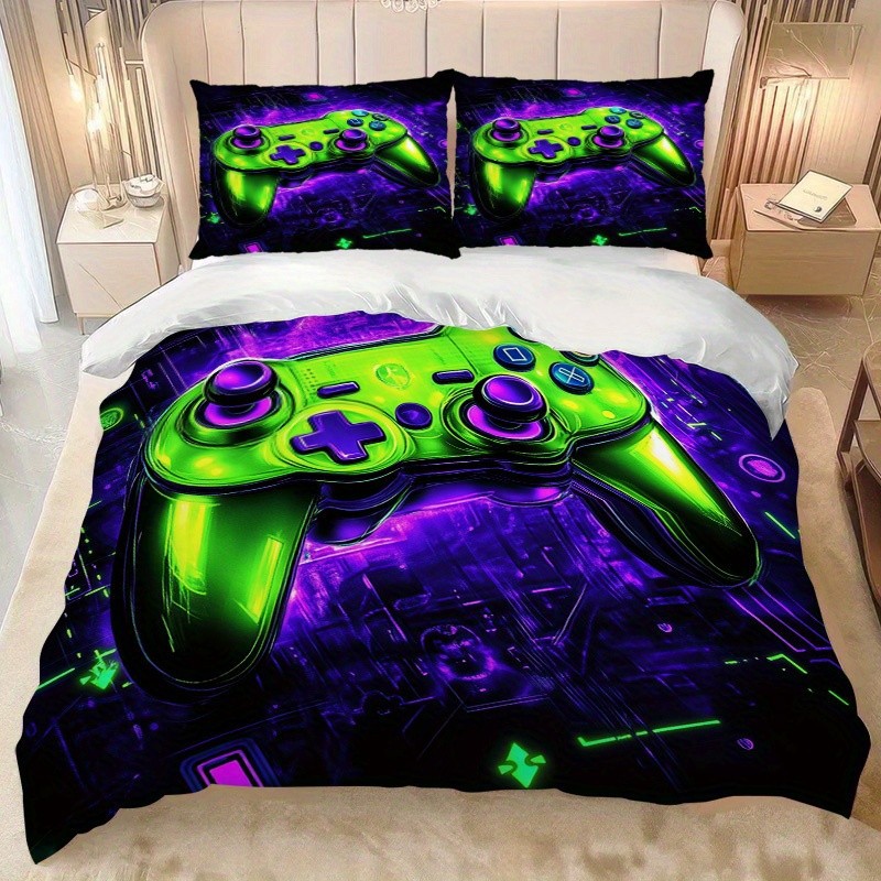 Impresión digital transfronteriza abrasión edredón juego de deportes electrónicos kits textiles suaves pro-piel TEMU / JIT