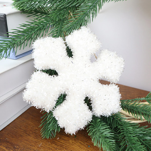 Christmas decoration simulation Snowflake home decoration wedding bubble sequins decoration snowflake shooting simulation flower props
