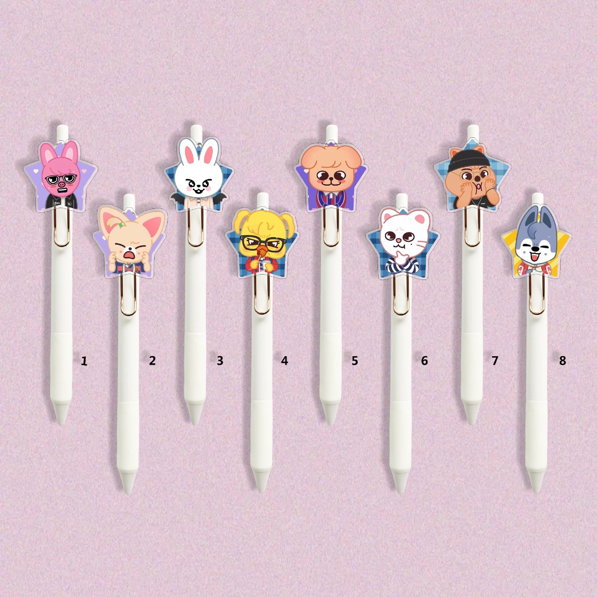 Straykids Peripherals Felix Lee Longfu Fangcan Huangxuan Press Student Gel Pen Signature Pen 282