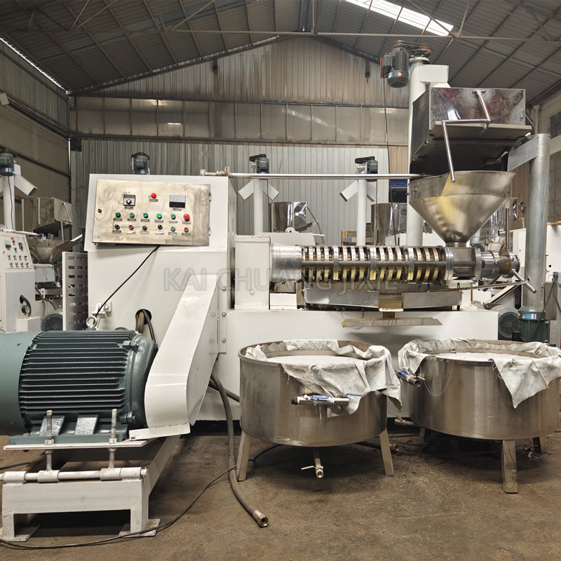 大型螺旋榨油机 花生菜籽毛油压榨机全自动 茶籽大豆冷榨机