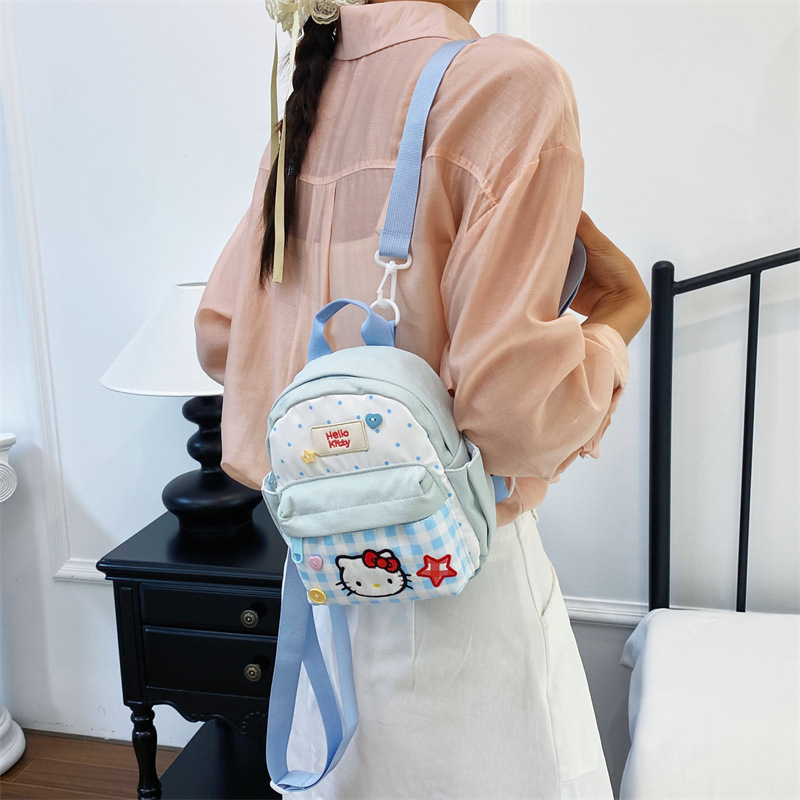 Japanese-Style New Cute Hello Kitty Backpack for Girls, Versatile Casual Backpack, Versatile Casual School Bag Japanese-Style New Cute Hello Kitty Backpack for Girls, Versatile Casual Backpack, Versatile Casual School Bag