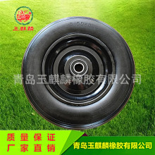 出口3.50-8实心轮胎轮毂条形花纹行李拖车扫地机电动车微耕机等