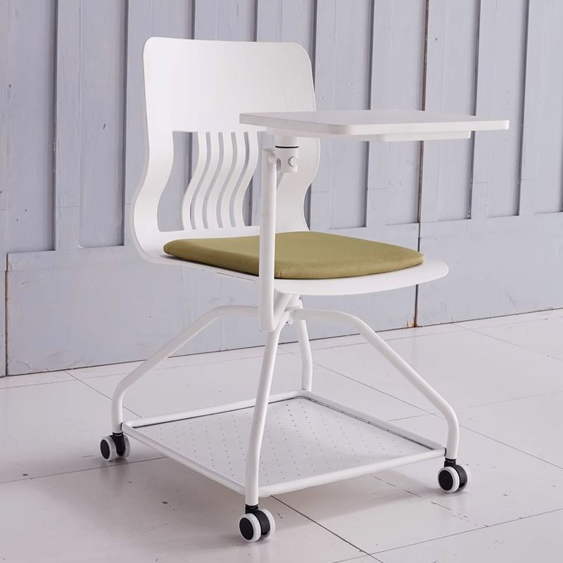Training chair with writing panels to fold a conference chair with…