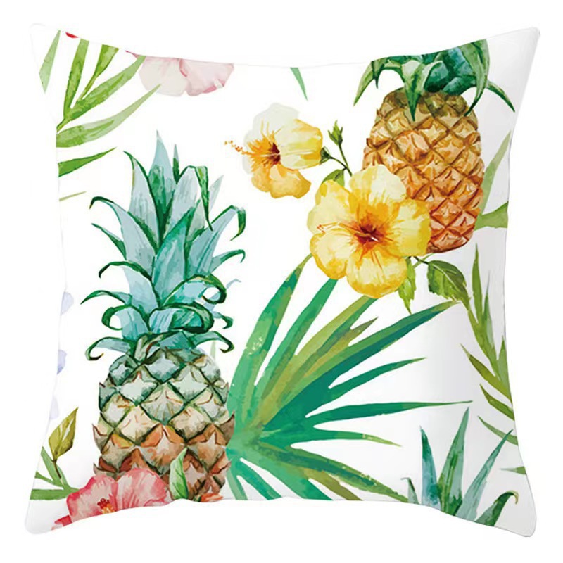YC Amazonas plantas tropicales flor decoración abrazo funda de almohada casa sofá funda de almohada cojín de hoja de plátano coche