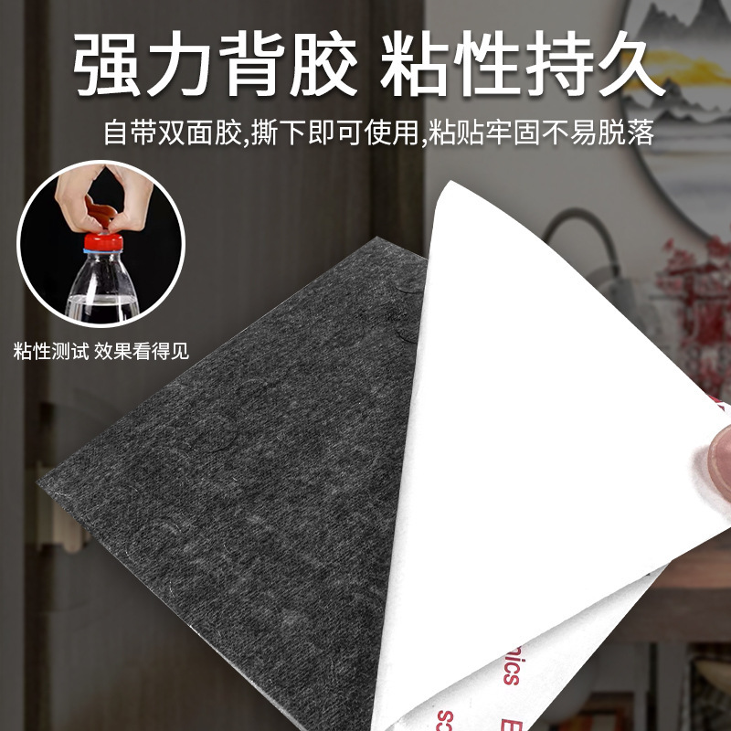 家庭用防衝突粒状黒色円筒形シリコンパッド ドアハンドル静音シリコンステッカー 家具滑り止めシリコン足パッド|undefined