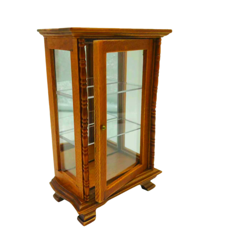 dollhouse  miniatures΢��ʳ��ģ�ͷ����������ľ�Ƴ���չʾ��