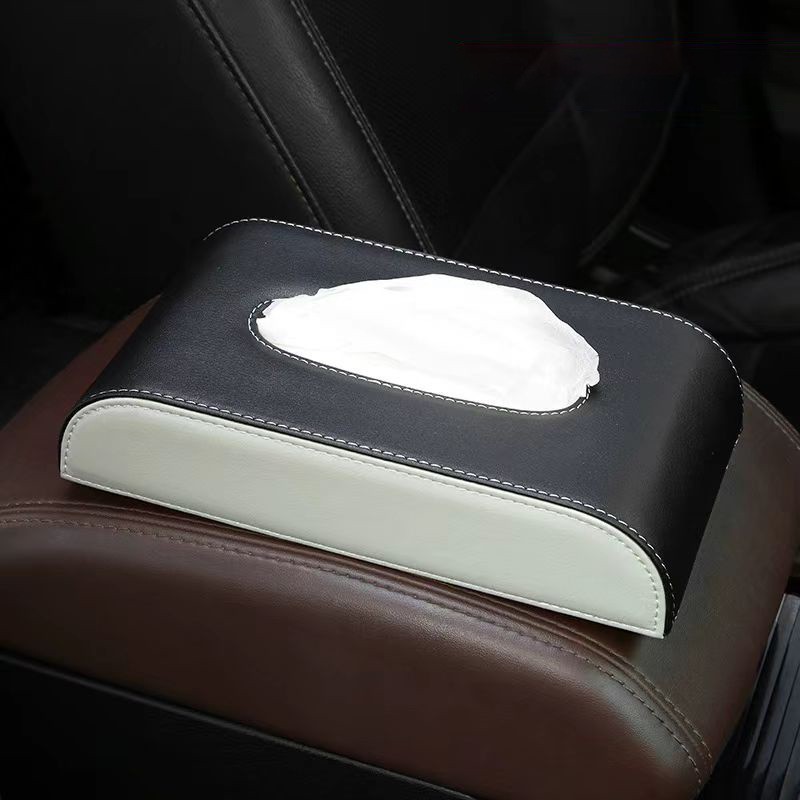 Car tissue box/set – Bohai Sheng Multifunctional Hanging Car - sitting-black-beige