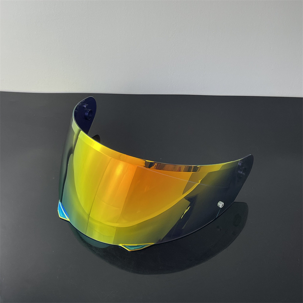 HJ-33 i90 lens day and night dual-use colorful sunscreen HD motorcycle helmet mirror UV protection one piece