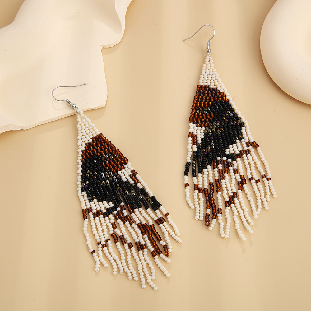Women's Gender 1 Pair Bohemian Geometric Color Block Glass Ear Hook