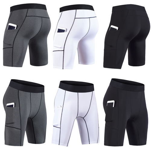 Amazon cross-border sports tights men's spring and summer elastic breathable quick-drying compression pants sweaty yoga fitness pants