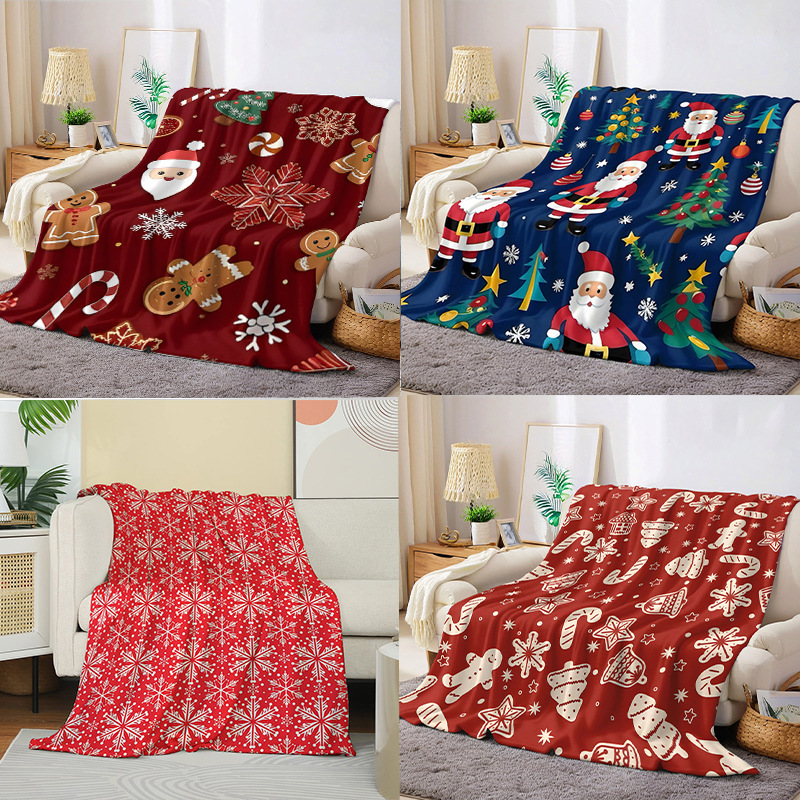 Amazon's best-selling Christmas flannel nap blanket is comfortable, soft, and digitally printed, making it a perfect leisure and air conditioning blanket