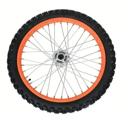 Hub Wheel Rim Large Tooth – Motorcycle wheel hub - front-19-orange-front-wheel