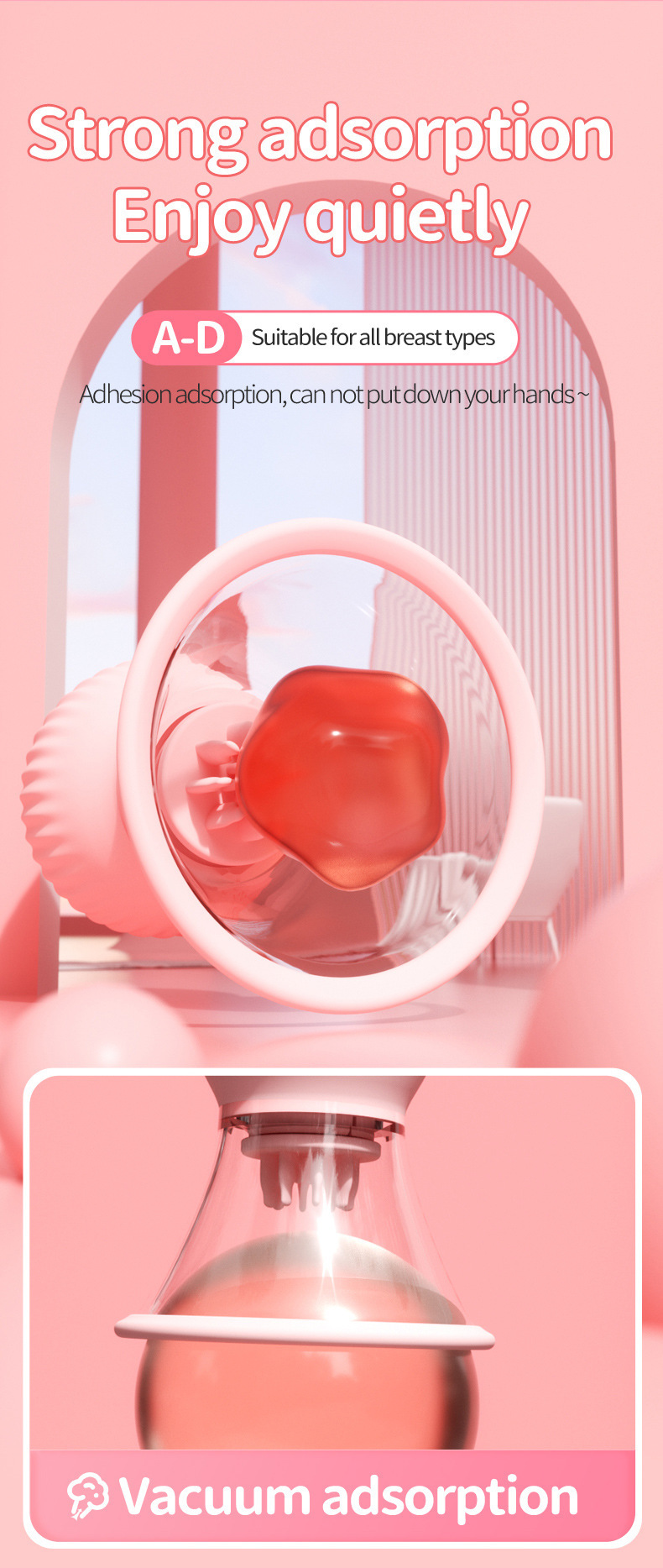 App Controlled Breast Massager With Vacuum Adsorption Technology_voghion.com
